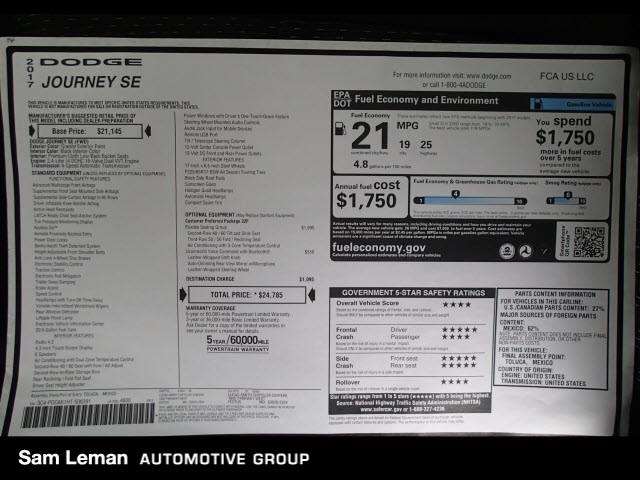 2017 Dodge Journey SE 4dr SUV